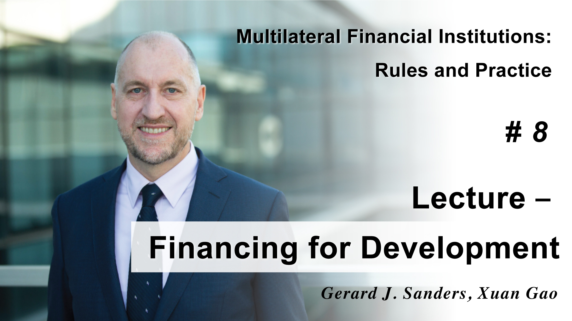 Lecture - Financing for Development 
