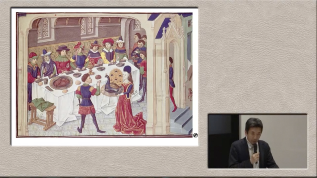 中世の宴を描いた絵画